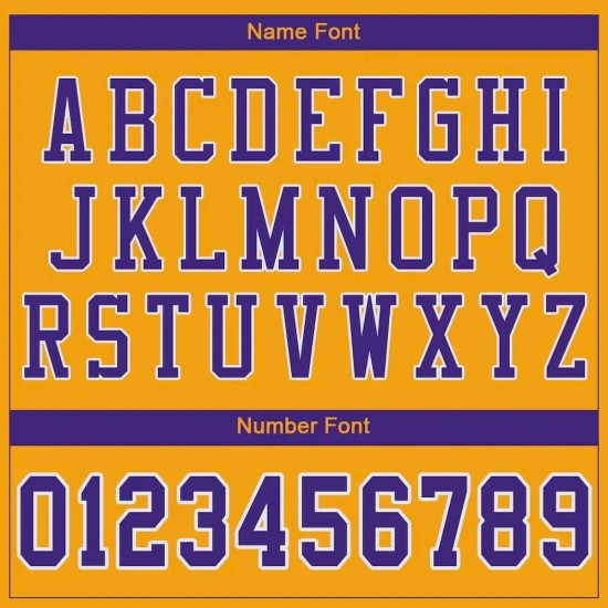 Custom Gold Purple-White Mesh Authentic Football Jersey