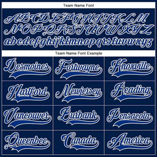 Custom Navy Royal-White Hockey Lace Neck Jersey