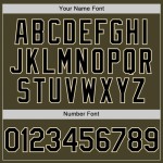 Custom Olive Black-Cream Line Authentic Salute To Service Baseball Jersey