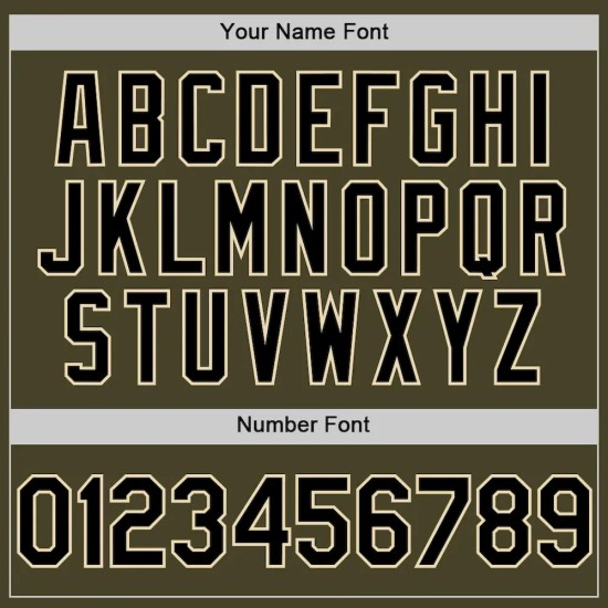 Custom Olive Black-Cream Line Authentic Salute To Service Baseball Jersey