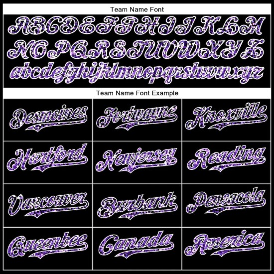 Custom Black Purple-White 3D Pattern Design Abstract Colorful Glittering Dot Authentic Baseball Jersey Custom Black Purple-White 3D Pattern Design Abstract Colorful Glittering Dot Authentic Baseball Jersey