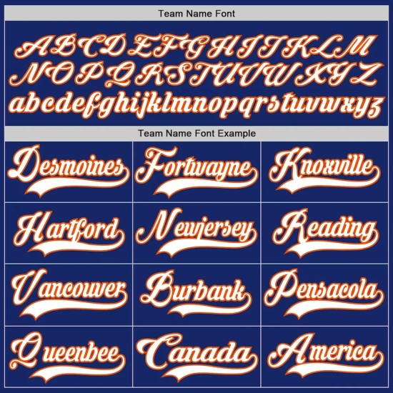 Custom Royal White-Orange Hockey Lace Neck Jersey Custom Royal White-Orange Hockey Lace Neck Jersey