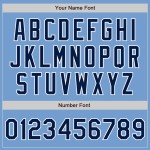 Custom Light Blue Navy-White Authentic Baseball Jersey