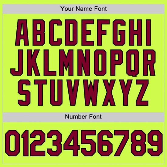 Custom Neon Green Maroon-Black Authentic Throwback Baseball Jersey