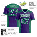 Custom Purple Kelly Green-White Mesh Authentic Football Jersey Custom Purple Kelly Green-White Mesh Authentic Football Jersey