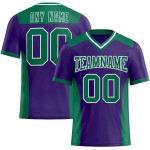 Custom Purple Kelly Green-White Mesh Authentic Football Jersey Custom Purple Kelly Green-White Mesh Authentic Football Jersey