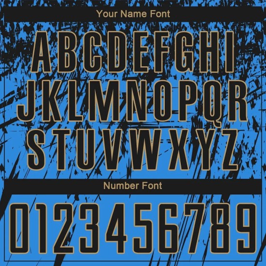 Custom Powder Blue Black-Old Gold Sublimation Soccer Uniform Jersey Custom Powder Blue Black-Old Gold Sublimation Soccer Uniform Jersey