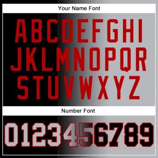 Custom Stitched Black Gray-Red Gradient Fashion Sports Pullover Sweatshirt Hoodie