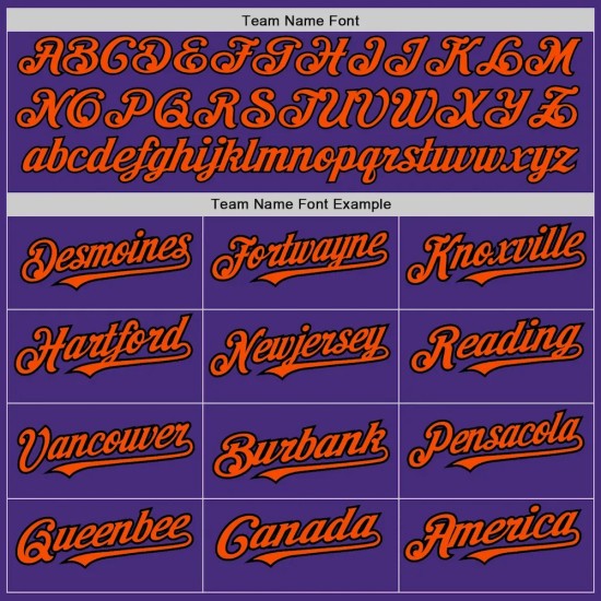Custom Purple Orange-Black Authentic Raglan Sleeves Baseball Jersey