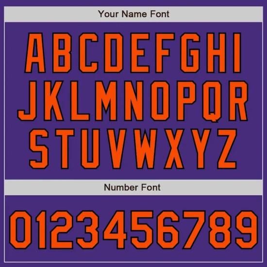 Custom Purple Orange-Black Authentic Raglan Sleeves Baseball Jersey