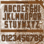 Custom White Brown-Black 3D Pattern Design Ancient Shapes Performance T-Shirt