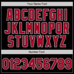 Custom Black Red-White Authentic Gradient Fashion Baseball Jersey Custom Black Red-White Authentic Gradient Fashion Baseball Jersey