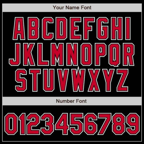 Custom Black Red-White Authentic Gradient Fashion Baseball Jersey Custom Black Red-White Authentic Gradient Fashion Baseball Jersey